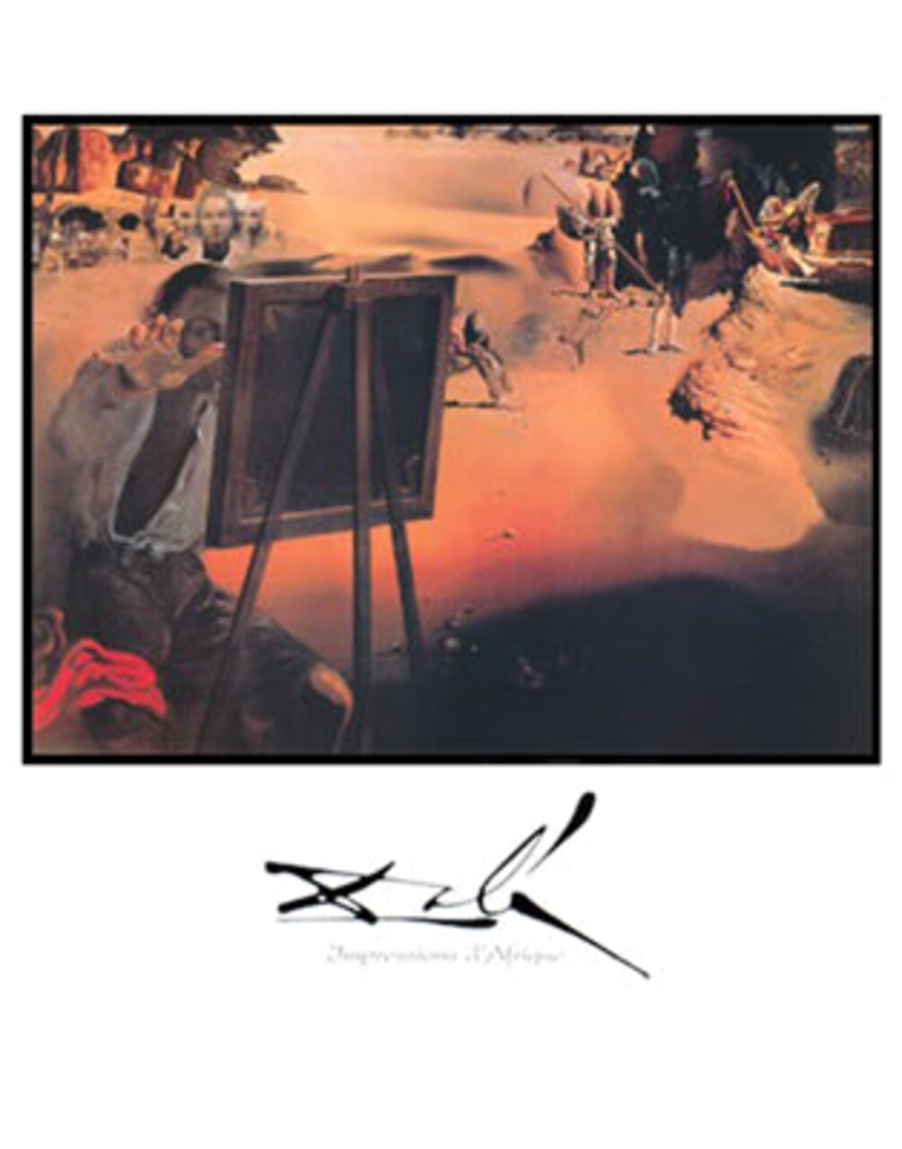 Impressions d'Afrique by Salvador Dali Wall Art Décor 28 x 22 Art Print